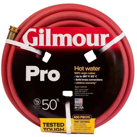 GILMOUR MFG Commercial Hose, 50 ft L, Rubber, Red 886501-1001/81855